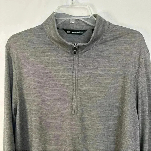 Travis Matthew Pullover Quarter 1/4 Zip Gray Golf Mens Size Medium Long Sleeve - Picture 9 of 15